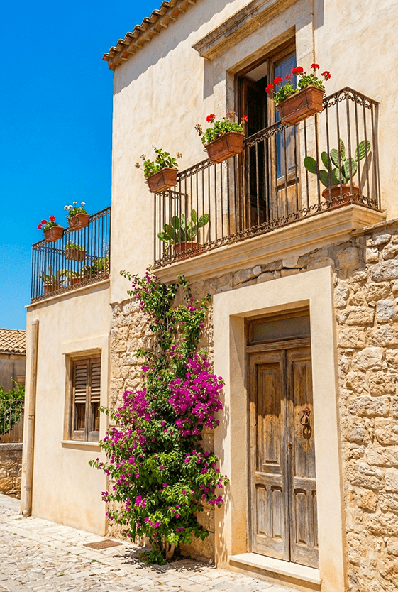 Campioni colore e palette per architettura siciliana